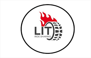 LIT RIDE SHARING logo