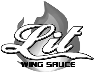 LIT WING SAUCE logo