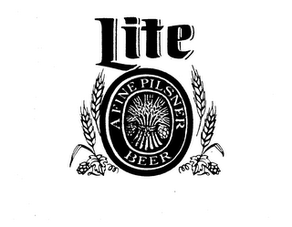 LITE A FINE PILSNER BEER logo