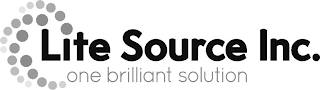 LITE SOURCE INC. ONE BRILLIANT SOLUTION logo