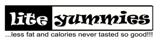 LITE YUMMIES ...LESS FAT AND CALORIES NEVER TASTED SO GOOD!!! logo
