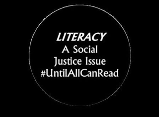 LITERACY A SOCIAL JUSTICE ISSUE #UNTILALLCANREAD logo