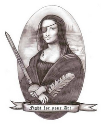 LITERATI FIGHT FOR YOUR ART logo