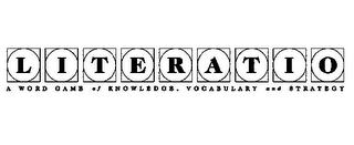 LITERATIO A WORD GAME OF KNOWLEDGE, VOCABULARY AND STRATEGY logo
