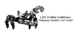 LIT'L CRABIE CREATIONS "HELPING COMFORT LIT'L ONES" logo