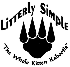LITTERLY SIMPLE "THE WHOLE KITTEN KABOOTLE" logo