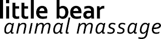 LITTLE BEAR ANIMAL MASSAGE logo