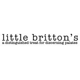LITTLE BRITTON'S A DISTINGUISHED TREAT FOR DISCERNING PALATES logo