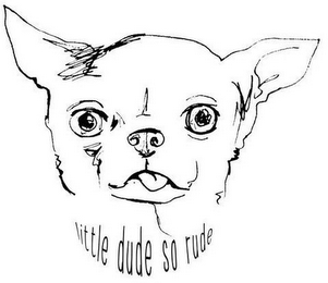 LITTLE DUDE SO RUDE logo