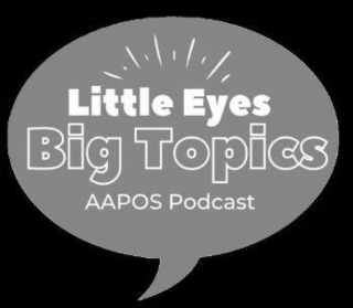 LITTLE EYES BIG TOPICS AAPOS PODCAST logo