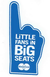 LITTLE FANS IN BIG SEATS AND MASTERCARD logo