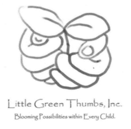 LITTLE GREEN THUMBS, INC. BLOOMING POSSIBILITIES WITHIN EVERY CHILD. logo