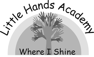 LITTLE HANDS ACADEMY WHERE I SHINE logo