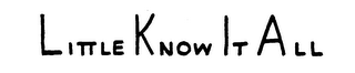 LITTLE KNOW IT ALL logo