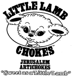 LITTLE LAMB CHOKES JERUSALEM ARTICHOKES "SWEET AS A LITTLE LAMB" logo