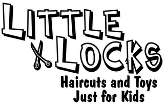 LITTLE LOCKS HAIRCUTS AND TOYS JUST FOR KIDS logo