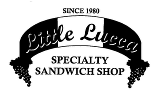 LITTLE LUCCA SPECIALTY SANDWICH SHOP SINCE 1980 logo
