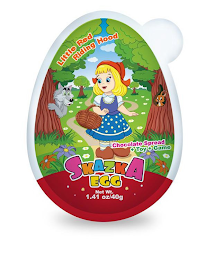 LITTLE RED RIDING HOOD CHOCOLATE SPREAD+TOY+GAME SKAZKA EGG NET WT. 1.41 OZ/40G logo