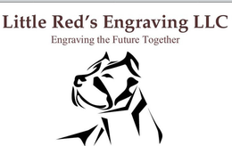 LITTLE RED'S ENGRAVING LLC ENGRAVING THE FUTURE TOGETHER logo