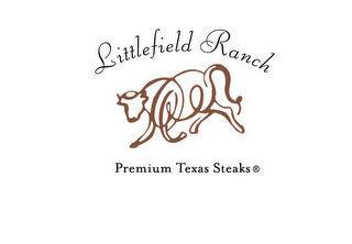 LITTLEFIELD RANCH PREMIUM TEXAS STEAKS IN ASSOCIATION WITH EDES FINE MEATS WWW.LITTLEFIELDRANCH.COM logo
