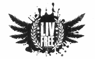 LIV FREE CLOTHING logo