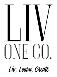 LIV ONE CO. LIV, LEARN, CREATE logo