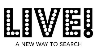 LIVE! A NEW WAY TO SEARCH logo