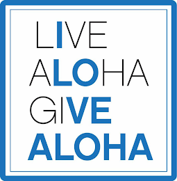LIVE ALOHA GIVE ALOHA I LOVE ALOHA logo