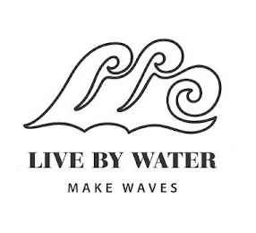 LIVE BY WATER MAKE WAVES logo