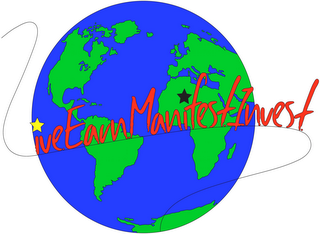 LIVE EARN MANIFEST INVEST logo