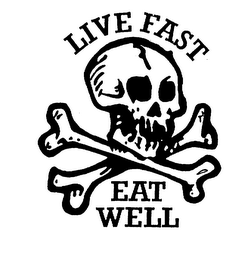 LIVE FAST EAT WELL logo