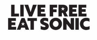 LIVE FREE EAT SONIC logo