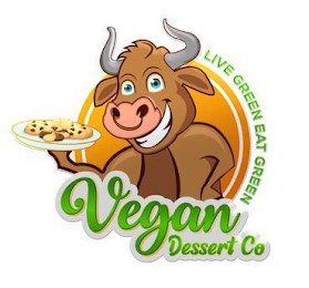 LIVE GREEN EAT GREEN VEGAN DESSERT CO. logo