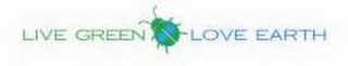 LIVE GREEN LOVE EARTH logo