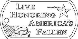 LIVE HONORING AMERICA'S FALLEN logo