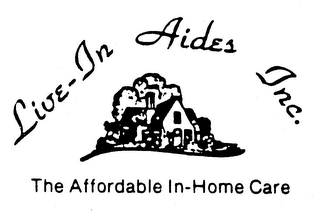 LIVE-IN AIDES INC. THE AFFORDABLE IN-HOME CARE logo