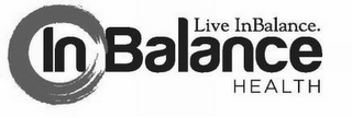 LIVE INBALANCE. IN BALANCE HEALTH logo