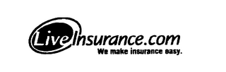 LIVE INSURANCE.COM WE MAKE INSURANCE EASY. logo