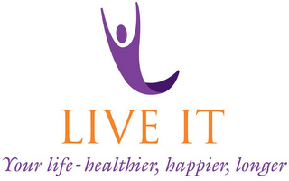 LIVE IT YOUR LIFE- HEALTHIER, HAPPIER, LONGER logo
