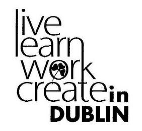 LIVE LEARN WORK CREATE IN DUBLIN logo