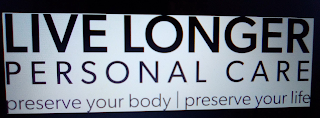 LIVE LONGER PERSONAL CARE PRESERVE YOUR BODY | PRESERVE YOUR LIFE. logo