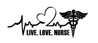LIVE, LOVE, NURSE logo