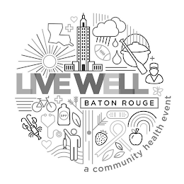 LIVE WELL BATON ROUGE A COMMUNITY HEALTH EVENT SPF logo