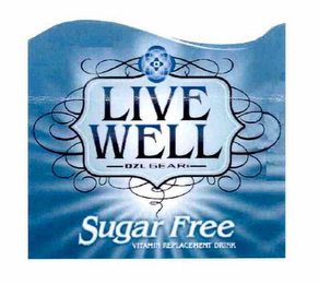LIVE WELL DZL GEAR SUGAR FREE VITAMIN REPLACEMENT DRINK logo