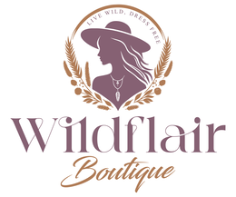 LIVE WILD, DRESS FREE WILDFLAIR BOUTIQUE logo