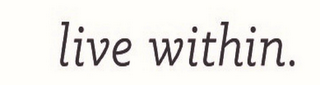 LIVE WITHIN. logo
