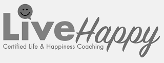LIVEHAPPY CERTIFIED LIFE & HAPPINESS COACHING logo