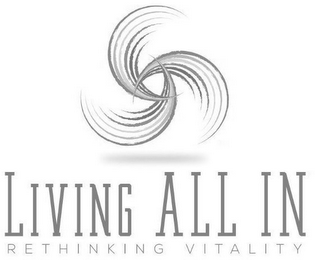 LIVING ALL IN RETHINKING VITALITY logo