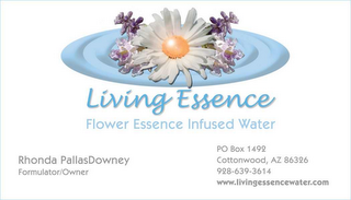 LIVING ESSENCE FLOWER ESSENCE INFUSED WATER logo