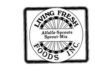 LIVING FRESH FOODS INC.  ALFALFA-SPROUTS SPROUT-MIX logo